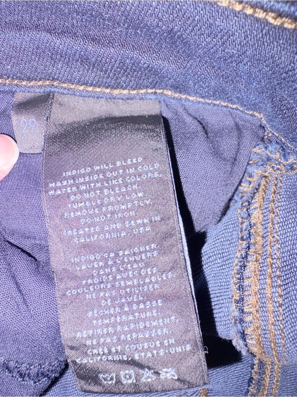 ⁠J Brand Maria Flare Dark Wash Maria High Rise Bell Bottom Jeans Size 29⁠ - Picture 5 of 11